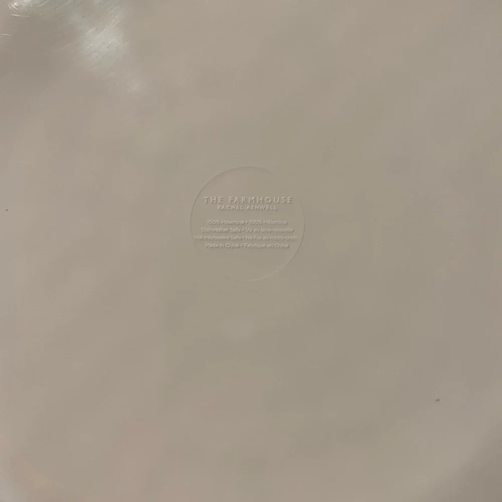 The Farmhouse by Rachel Ashwell: Melamine Floral Dinner Plates - Set of 8 - Picture 3 of 4